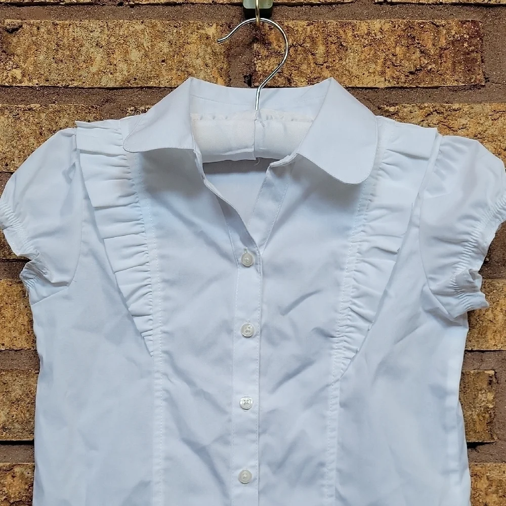 Nautica White Button Up School Uniform SIZE 7